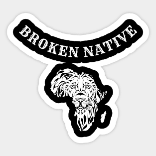 Israel Adesanya, Tattoo Broken Native Sticker